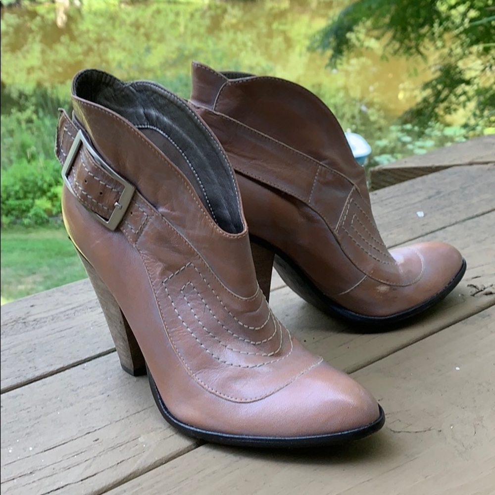 Authentic and rare leather booties